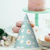 Daisy Retro birthday party hats Feesthoedjes