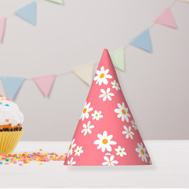 Daisy Retro birthday party hats Feesthoedjes