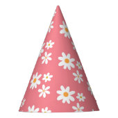 Daisy Retro birthday party hats Feesthoedjes (Voorkant)