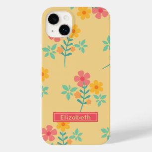 Daisy Retro Bouquet in Geel Case-Mate iPhone 14 Plus Hoesje