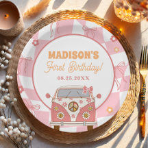 Daisy & Retro Van Pastel Groovy 1e verjaardag