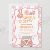 Daisy & Retro Van Pastel Groovy Verjaardagsfeest Kaart (Voorkant)