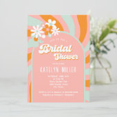 Daisy Retro Vrijgezellenfeest Kaart (Staand voorkant)