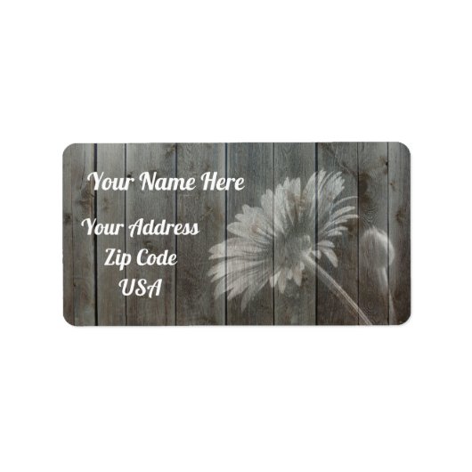Daisy Return Address Labels (Voorkant)