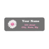 Daisy return-adreslabel etiket (Voorkant)