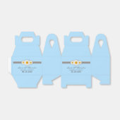 Daisy Ribbon - Dank u Bruiloft Favor Box - Blauw Bedankdoosjes (Uitgevouwen)