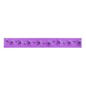 Daisy Ribbon-papier Gepersonaliseerd Paars bloemli Grosgrain Lint (Voorkant)