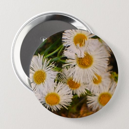 Daisy Ronde Button 4,0 Cm (Voorkant /achterkant)
