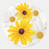 Daisy Ronde Sticker (Voorkant)
