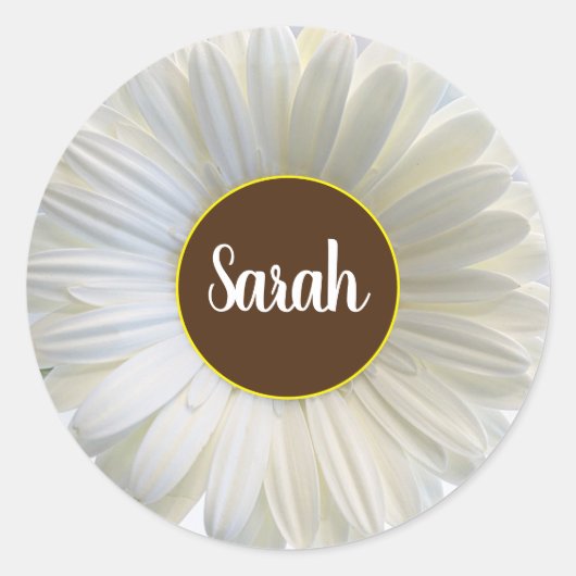 Daisy Ronde Sticker (Voorkant)