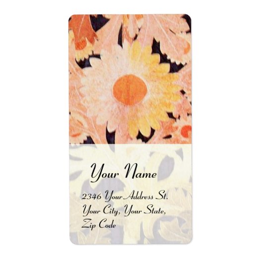 DAISY, rood roze wit zwart Etiket (Voorkant)