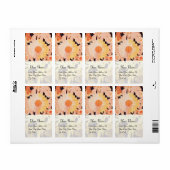 DAISY, rood roze wit zwart Etiket (Full Sheet)