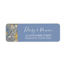 Daisy Rowan Bessen Navy & Geel Retouradres Etiket