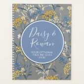Daisy Rowan Navy & Yellow Berries Botanische Flora Planner (Voorkant)