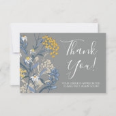 Daisy Rowan Navy & Yellow Floral Kaart (Voorkant)