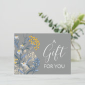 Daisy & Rowan Wildbloemen Cadeaucertificaat Kaart (Staand voorkant)