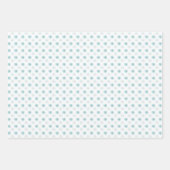 Daisy Roze Blauw Bloemen Groen Blad Patroon Inpakpapier Vel (Voorkant 3)