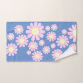Daisy Roze Blauwe Bureaumat Bad Handdoek (Handdoek)