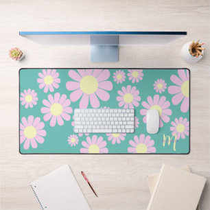Daisy Roze Blauwgroen bureaumat
