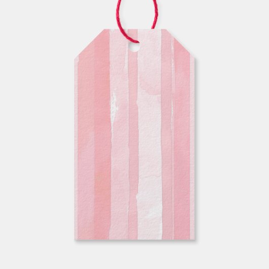 Daisy Roze en Rood Bedankt Berry Veel Verjaardag Cadeaulabel (Achterkant)