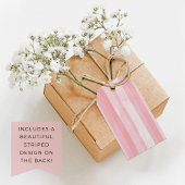 Daisy Roze en Rood Bedankt Berry Veel Verjaardag Cadeaulabel