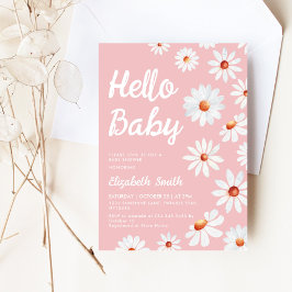 Daisy Roze Meisje Baby shower Kaart