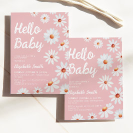 Daisy Roze Meisje Baby shower Kaart