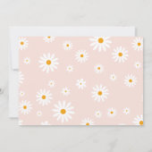 Daisy roze Miss onederful Meisje 1e Verjaardagsfot Kaart (Achterkant)