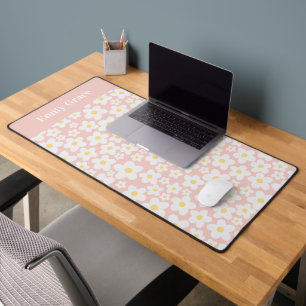 Daisy roze moderne foto schattig modern elegant bureaumat
