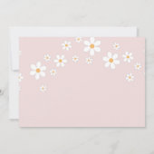 Daisy Roze Retro Baby Shower Boeken voor Baby kaar Kaart (Achterkant)