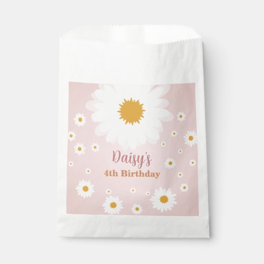 Daisy Roze Verjaardag Elke Leeftijd  Bedankzakje (Voorkant)