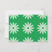 Daisy RSVP met QR-code Kaartje (Achterkant)