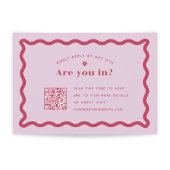 Daisy RSVP met QR-code Kaartje