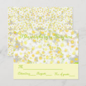 Daisy RSVP Uitnodiging Briefkaart (Voorkant / Achterkant)