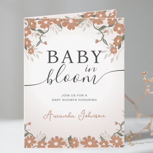 Daisy Rustic Baby in Bloom Shower Genderneutraal