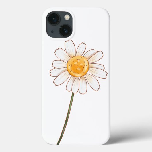 Daisy – Rustieke Wildflower Illustratie Case-Mate iPhone Case (Achterkant)