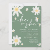 Daisy Sage Green Geslacht onthullen hij of zij Kaart (Voorkant)