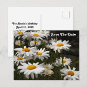 Daisy Save the Date Briefkaart (Voorkant / Achterkant)