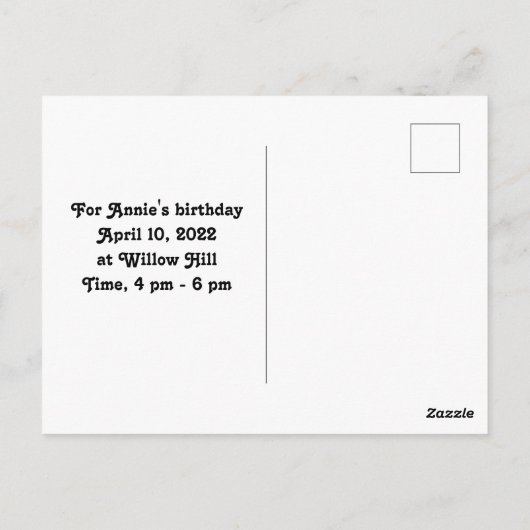 Daisy Save the Date Briefkaart (Achterkant)