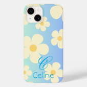daisy Schattige bloemen sinaasappel blauw Geperson Case-Mate iPhone Case (Achterkant)