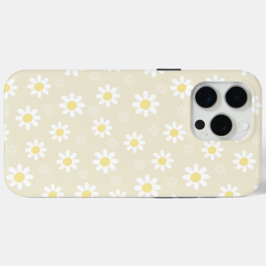 Daisy Schattige Flowers Yellow Floral Pattern Case-Mate iPhone Case (Achterkant (horizontaal))