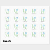 Daisy Scout Liefde Troop Nummer Ronde Sticker (Vel)
