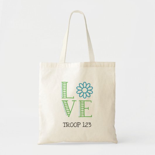 Daisy Scout Love Troop Number Tas (Voorkant)