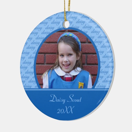 Daisy Scout Photo Ornament (Links)