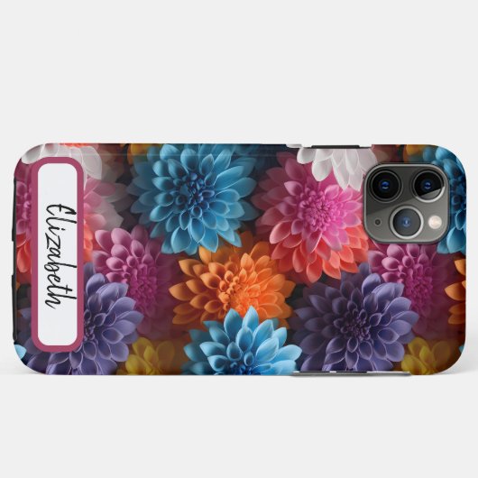 Daisy Seamless Pattern Stoere iPhone / iPad hoesje (Achterkant (horizontaal))