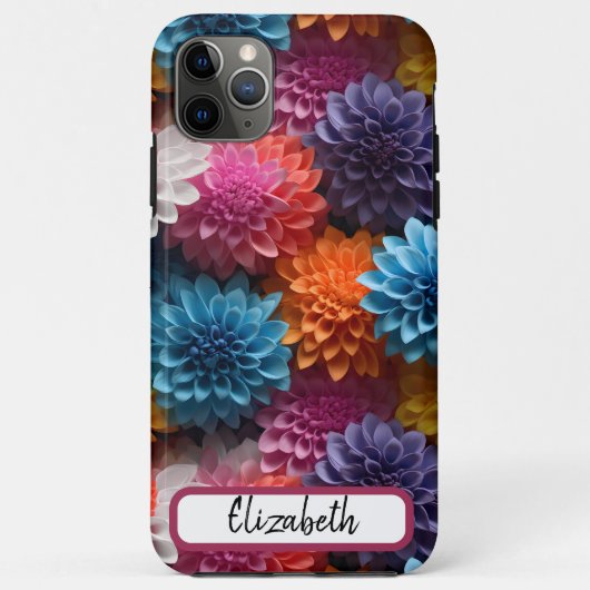 Daisy Seamless Pattern Stoere iPhone / iPad hoesje (Achterkant)