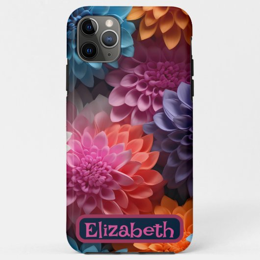 Daisy Seamless Pattern Stoere iPhone / iPad hoesje (Achterkant)