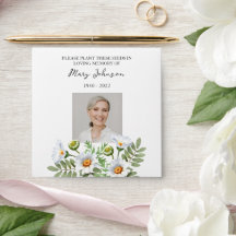 Daisy Seed Packet  Funeral Envelope