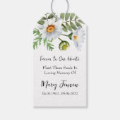 Daisy Seed Packet Memorial Begrafenisgeschenk Labe Cadeaulabel (Voorkant)