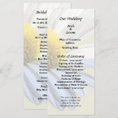 Daisy Shadow en Light Huwelijksbenodigdheden Programmakaart (Voorkant / Achterkant)